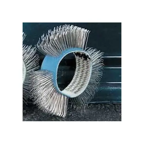Dynabrade 92246 4" (102 mm) Dia. x 3/4" (19 mm) W Bent Medium Wire Wheel