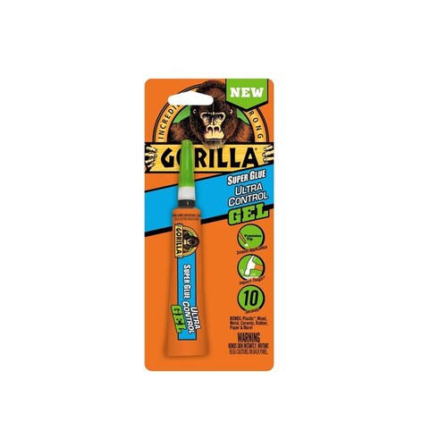 Gorilla 109804 Super Glue Precise Gel, Clear, 15 g Tube