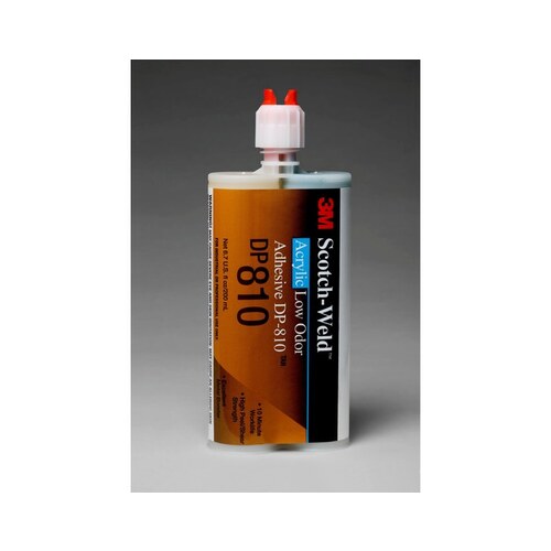 DP810 Tan Two-Part Base & Accelerator (B/A) Acrylic Adhesive - 6.76 fl oz Duo-Pak