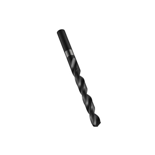 37/64" A100 Jobber Drill - 118 Point - 4 x D Standard Spiral Flute - Right Hand Cut - 169 mm Overall Length - High-Speed Steel - 14.68 mm Shank - 00