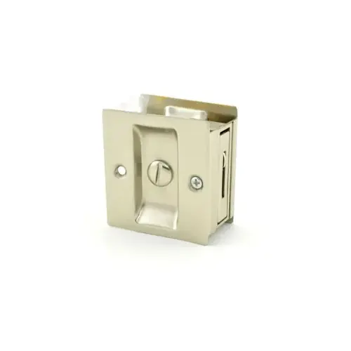 Aluminum Privacy Sliding Door Pull Satin Nickel Finish