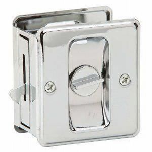 IVES 991B26 991 Sliding Door Pull Privacy, Bright Polished Chrome