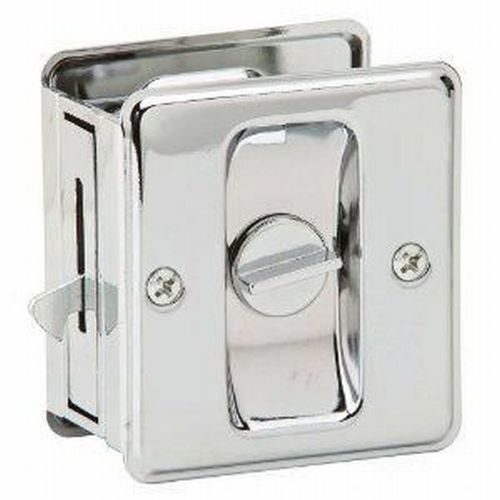 991 Sliding Door Pull Privacy, Bright Polished Chrome