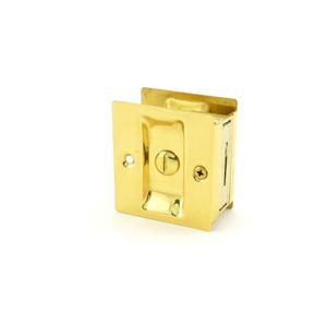 IVES 991B3 991 Sliding Door Pull Privacy, Bright Polished Brass