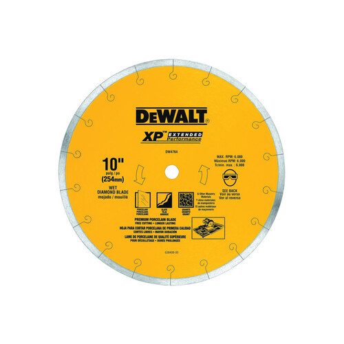 DEWALT DW4765 Premium Tile Blade - 4 1/2" Diameter - Diamond