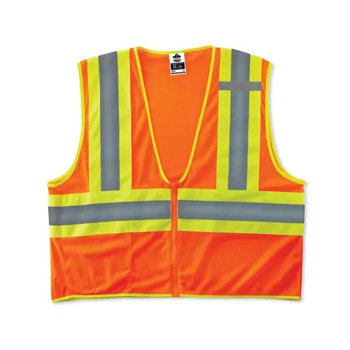 Type R Orange X-Small Polyester Mesh High-Visibility Vest - 1 Pockets