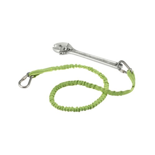 15 lbs. Lime Stainless Extended Dual Carabiner Tool Lanyard