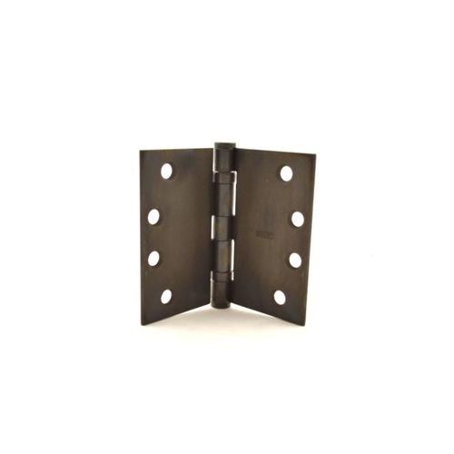 Stanley Security Solutions FBB179WT4510B 4" x 5" Steel Full Mortise Ball Bearing Standard Weight Square Corner Wide Throw Hinge # 065129 Oil Rubbed Bronze Finish