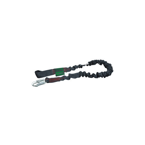 943KR Black Kevlar Webbing Shock-Absorbing Lanyard - 6 ft Length