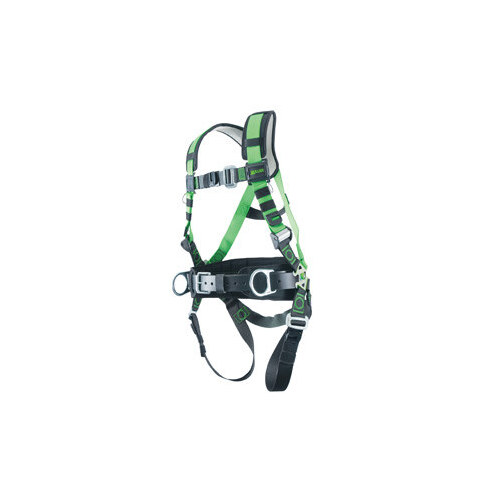 R10 Green Small/Medium Vest-Style Back Padding, Shoulder Padding, Side Padding Body Harness - Type 10 Webbing