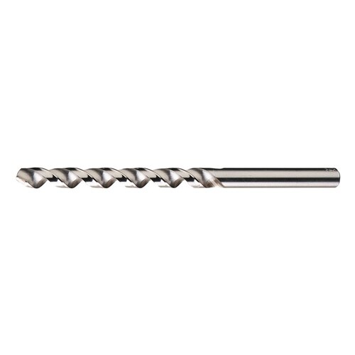 2550 #20 High Helix Taper Length Drill - Radial 118 Point - 3.375" Spiral Flute - Right Hand Cut - 5.75" Overall Length - High-Speed Steel - 0.161" Shank - C
