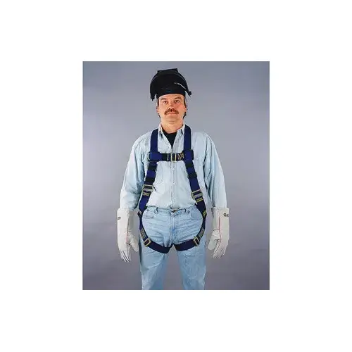 Miller 650KFD-7/UBL 650KFD Blue Universal Vest-Style Body Harness - Nomex Webbing