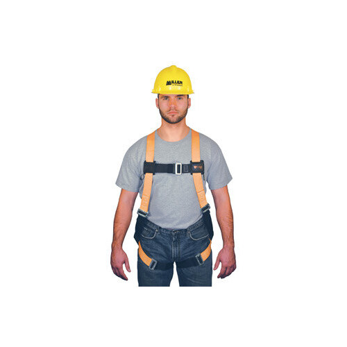 TF4507A Yellow 2XL Vest-Style Body Harness - Polyester/Polyurethane Webbing