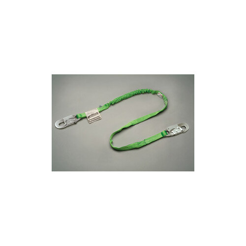 216TO Green Polyester Webbing Shock-Absorbing Lanyard - 6 ft Length