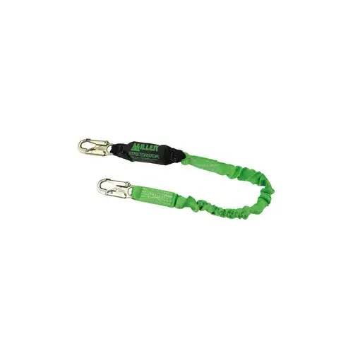 Miller 913SS-Z7/6FTGN Lanyards & Lifelines; Load Capacity: 310lb ; Type: Lanyard ; Length (Inch): 72 ; Anchorage End Connection: Locking Snap Hook ; Harness Connection: Locking Snap Hook ; For Arc Flash Work: No Green