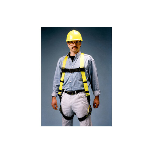 550 Yellow Small/Medium Vest-Style Body Harness - Polyester Webbing