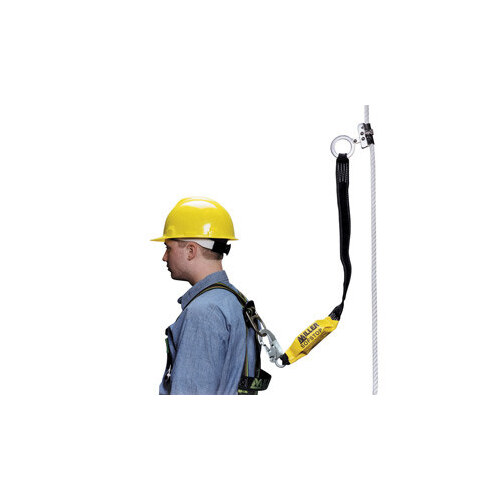 8757LS Yellow Stainless Steel Manual Cable & Rope Grab - 24" Length