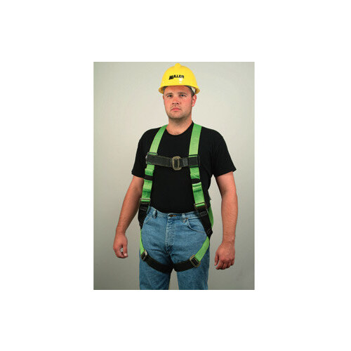 650T Green Custom Vest-Style Back Padding, Shoulder Padding Body Harness - Polyester Webbing