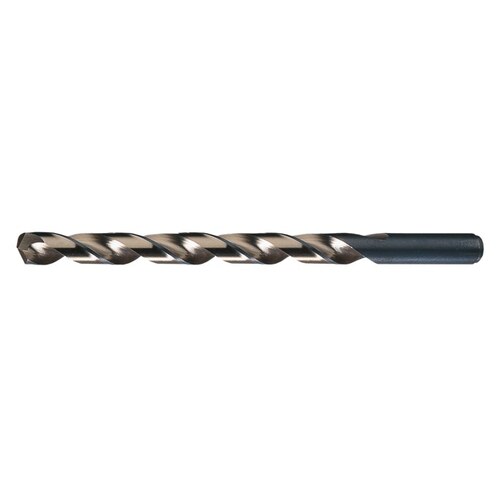 520 11/32" Heavy-Duty Taper Length Drill - Split 135 Point - 4.125" Spiral Flute - Right Hand Cut - 6.5" Overall Length - M42 High-Speed Steel - 8% Cobalt - 0.3438" Shank