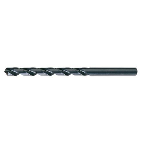 2510 6.30 mm Taper Length Drill - Radial 118 Point - 3.8189" Spiral Flute - Right Hand Cut - 5.8268" Overall Length - High-Speed Steel - 0.248" Shank - C