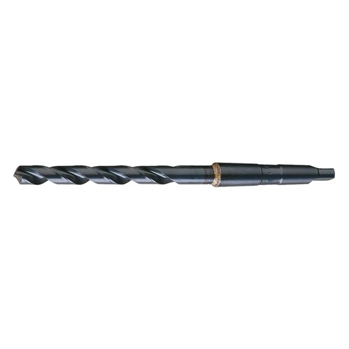 110 1 7/64" Taper Shank Drill - Radial 118 Point - 7.125" Spiral Flute - Right Hand Cut - 12.75" Overall Length - High-Speed Steel