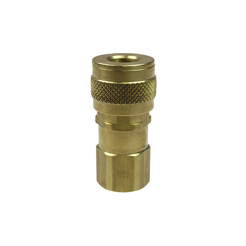 Coupler - 1/4" FPT Thread - Brass
