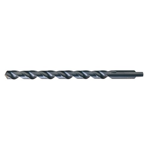 120F 33/64" Heavy-Duty Taper Length Drill - Notched 118 Point - 6" Spiral Flute - Right Hand Cut - 8" Overall Length - High-Speed Steel - 0.5156" Shank