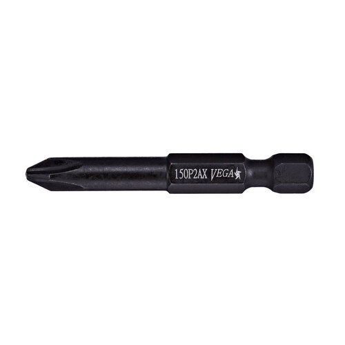 Power Phillips Driver Bit - #3 Tip - 1/4 in-Hex Shank - 6" Length - S2 Modified Steel