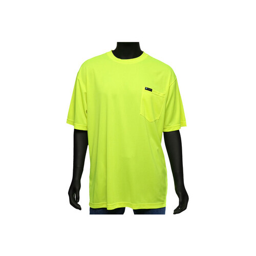47400 Yellow Polyester Birdseye Mesh High Visibility Shirt - T-Shirt