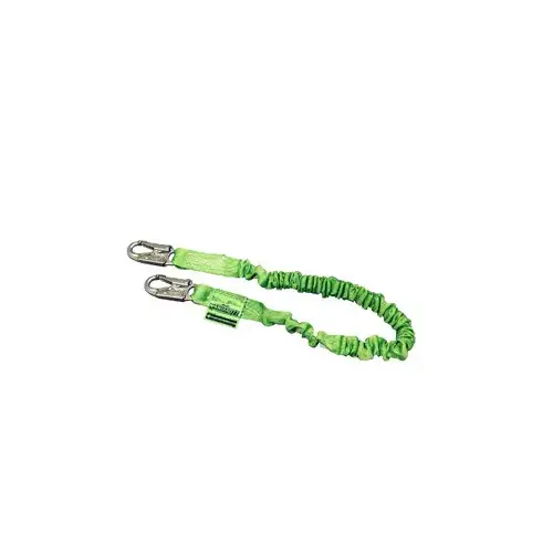 Miller 216M-Z7/6FTGN 216M Green Polyester Webbing Shock-Absorbing Lanyard - 6 ft Length