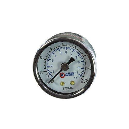1/8" Dial Gauge - Chrome Plated