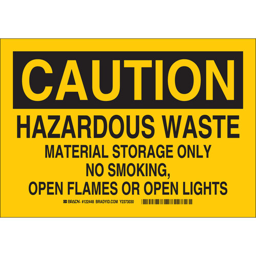 B-555 Aluminum Hazardous Material Sign