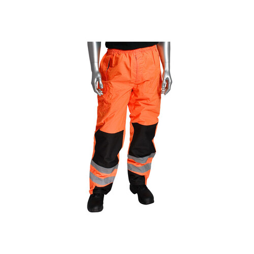 318-1771 Hi-Vis Orange 4XL Polyurethane on Polyester High-Visibility Pants - 5 Pockets - 45.7" Outseam Length