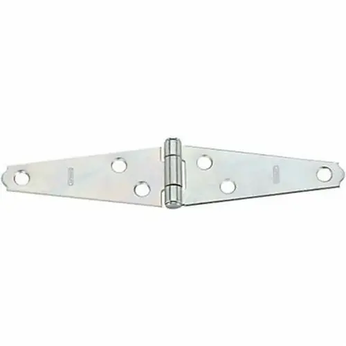 3" Light Strap Hinge with No Screws # S140-300 Zinc Plated Finish