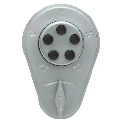 Auxiliary Lock with Thumbturn, Key Override, 1" Deadbolt for 1-3/4" to 2-1/8" Door Satin Chrome Finish