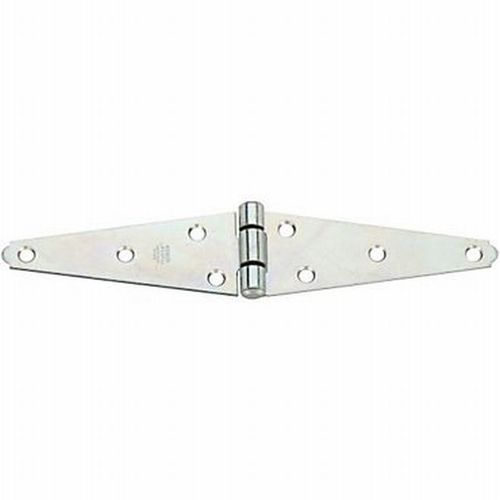5" Heavy Strap Hinge with No Screws # S141-370 Zinc Plated Finish