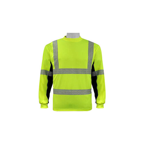 Bal ve -225LS Lime Medium Mesh/Microfiber High-Visibility Reflective Shirt