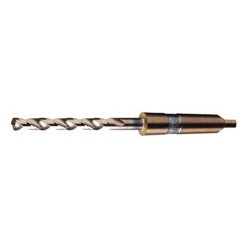 2440 1" Heavy-Duty Taper Shank Drill - Notched 135 Point - 6.375" Spiral Flute - Right Hand Cut - 11" Overall Length - M42 High-Speed Steel - 8% Cobalt - C