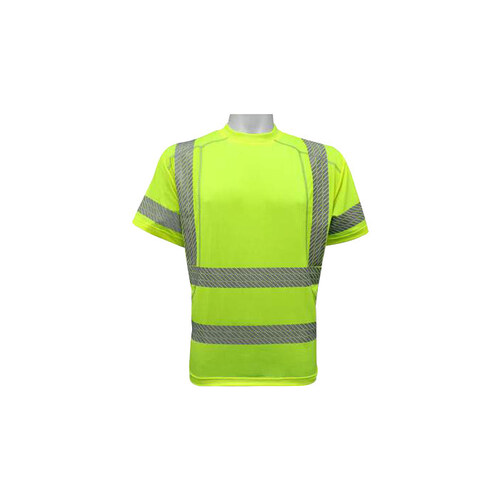 Bal ve -205 Lime Large Mesh/Microfiber High-Visibility Reflective Shirt