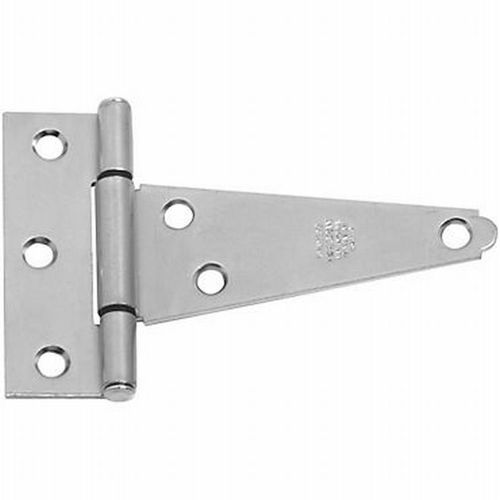 6" LIFESPAN Heavy T Hinge with No Screws # S145-020 Zinc Plated Finish