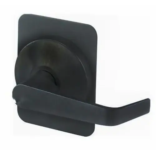 Key in Lever Exit Device Trim with Blank Escutcheon Dark Bronze Finish