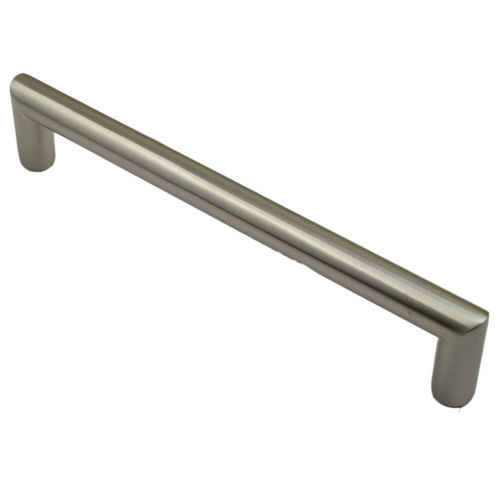 7" Center to Center Modern Round Cabinet Pull Satin Nickel Finish