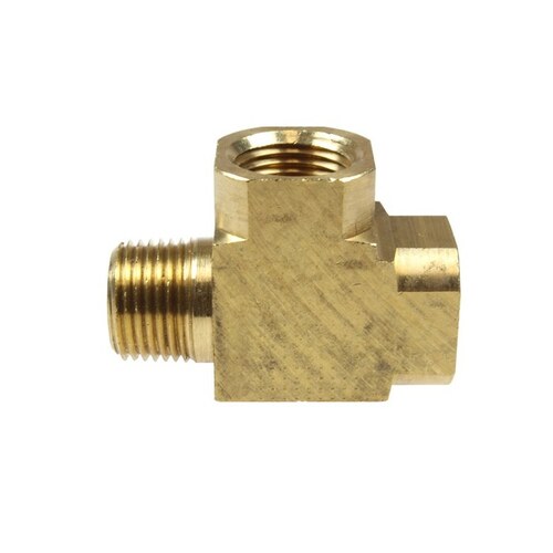 Male Run Tee - 1/8" FPT x 1/8" MPT Thread