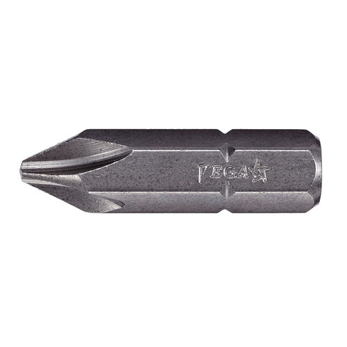 Insert Phillips Driver Bit - #4 Tip - 5/16 in-Hex Shank - 1 1/4" Length - S2 Modified Steel