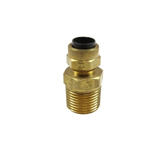 Poly-Tube Connector - 3/8" MPT Thread
