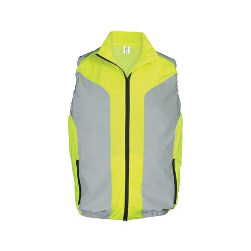 Bal ve HV Yellow/Green 2XL Polyester Solid High-Visibility Vest - 2 Pockets