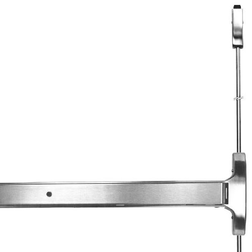 36" Narrow Stile Surface Vertical Rod Exit Device Satin Chrome Finish