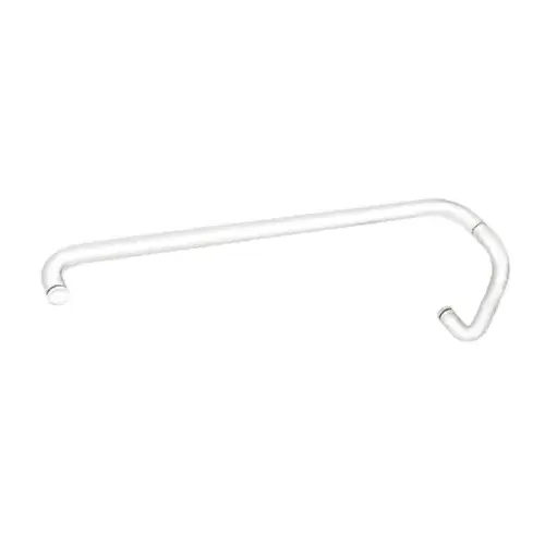 White 6" Pull Handle and 24" Towel Bar BM Series Combination Without Metal Washers