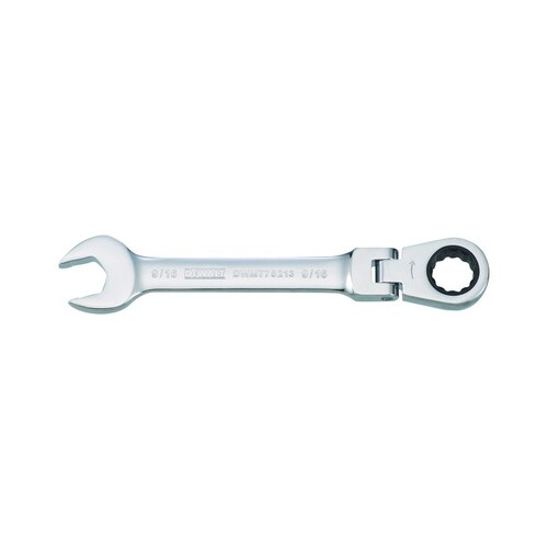 Combination Wrench, SAE, 9/16 in Head, 6-9/32 in L, Steel