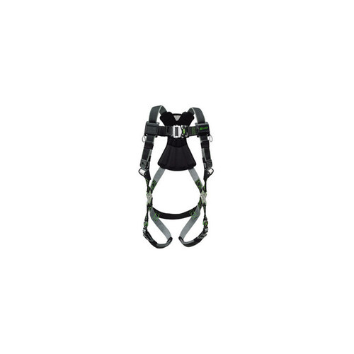 RDT Black Universal Vest-Style Side Padding Body Harness - Dualtech Webbing